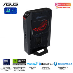 Bộ PC ASUS NUC RNUC15JNK9X489A4 (Intel Core Ultra 9 Processor 275HX | 32GB (2x16GB) DDR5-6400 | 1TB Gen4 NVMe | Wifi7 | RTX 5070 8GB | Win11) - hỗ trợ OpenClaw, NemoClaw