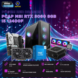 PCAP MSI RTX 5060 8GB RED DRAGON (i5 12400F - 16GB RAM - 500GB SSD) POWERED BY MSI KMLCD