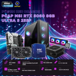 PCAP MSI RTX 5060 8GB RED DRAGON (Ultra 5 225F - 16GB RAM- 500GB SSD) POWERED BY MSI KMLCD