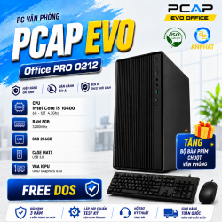 PC Văn Phòng PCAP EVO Office PRO O212 / Intel Core i5 10400 / RAM 8GB / SSD 256GB / Free DOS