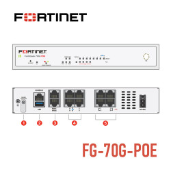 FortiGate 70G PoE | FG-70G-POE Next-Generation Firewall and SD-WAN