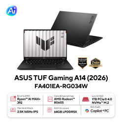 Laptop ASUS TUF Gaming A14 FA401EA-RG034W ( AMD Ryzen AI MAX+ 392 | AMD Radeon | 14 inch 2.5K 165Hz | 64GB | 1TB | Win 11 | Xám)