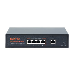 Switch  APTEK SG1041P 4 port PoE Gigabit chuyên cho mạng Wi-Fi tốc độ cao, camera PTZ