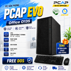 PC Văn Phòng PCAP EVO Office O135 / AMD Ryzen 7 5700G / RAM 16GB / SSD 512GB / Free DOS 