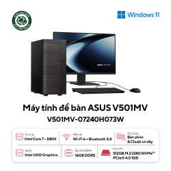 Máy tính để bàn Asus V501MV-07240H073W (Core 7 240H | 16GB | 512GB SSD | Wifi + BT| Key/ Mouse |  Win11 | 2Y)