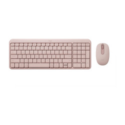 Bộ bàn phím chuột không dây Logitech MK250 Bluetooth Pink