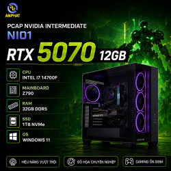 PCAP NVIDIA INTERMEDIATE NI01 (RTX 5070 12GB | INTEL I7 14700F | Z790 | RAM 32GB | SSD 1TB | WINDOWS 11)