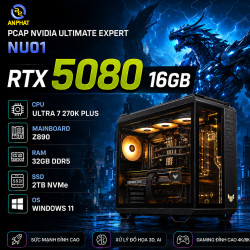 PCAP NVIDIA ULTIMATE EXPERT NU01 (RTX 5080 16GB | ULTRA 7 270K PLUS| Z890 | RAM 32GB | SSD 2TB | WINDOWS 11)