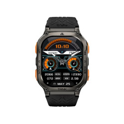 ĐỒNG HỒ THÔNG MINH (Watch)Kospet Tank DKPM3B (M3 Ultra | 49mm | GPS | Bluetooth | IP69K | Stainless Steel | Silicone Strap | ĐEN)