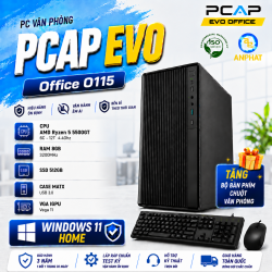 PC Văn Phòng PCAP EVO Office O115 / AMD RYZEN 5 5500GT / RAM 8GB / SSD 512GB / WINDOWS 11 HOME