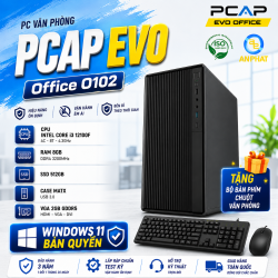 PC Văn Phòng PCAP EVO Office O102 / Intel Core i3 12100F / RAM 8GB / SSD 512GB / GT730710 / WINDOWS 11 HOME