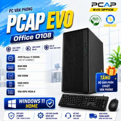 PC Văn Phòng PCAP EVO Office O108 / AMD Ryzen 3 3200G / RAM 8GB / SSD 512GB / WINDOWS 11 HOME