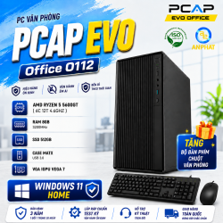 PC Văn Phòng PCAP EVO Office O112 / AMD RYZEN 5 5600GT / RAM 8GB / SSD 512GB / WINDOWS 11 HOME