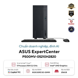 Máy tính để bàn PC ASUS P500MV-05210H2820 (Mini Tower | Intel Core 5-210H | 8GB | 256GB SSD | 180W | KB&M | No OS)