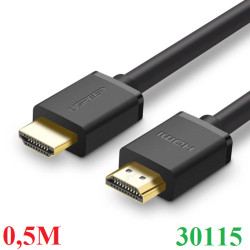 Cáp dữ liệu VIDEO HDMI 2.0 truyền âm thanh hình ảnh dài 0.5M Ugreen (30115)