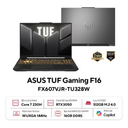 Laptop ASUS TUF Gaming F16 FX607VJR-TU328W (Intel Core 7 Processor 230H | RTX 3050 | 16 inch FHD+ 144Hz | 16GB | 512GB | Win 11 | Xám)