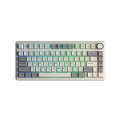 Bàn phím cơ AULA F75 Grey White Milk White switch