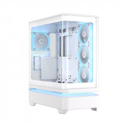 Vỏ case máy tính ASUS PRIME AP304 TG màu trắng (ATX, hỗ trợ VGA 420mm và tản nhiệt 360mm, bản kính cường lực)