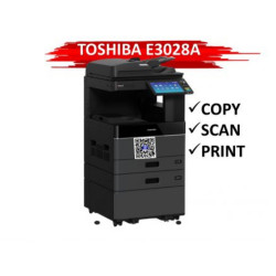 Máy Photocopy A3 Đen Trắng Đa Chức Năng Toshiba e-STUDIO 3028A (Copy – In mạng – Quét màu mạng -  Đảo mặt bản chụp – Nạp đảo bản gốc tự động  RADF - A3 - A4 - USB - Lan - Bàn kê)