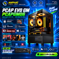 PC GAMING PCAP EVO GM STARTER RADEON 760M  / AMD Ryzen 5 8600G / RAM 16GB / SSD 256GB / FreeDOS / PCAPGM06