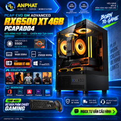 PC GAMING PCAP EVO GM ADVANCED RX6500 XT 4GB / AMD Ryzen 5 5500 / RAM 16GB / SSD 256GB / FreeDOS / PCAPAD04