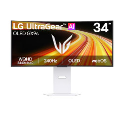Màn Hình Gaming LG UltraGear 34GX90SB-W (34 inch - OLED - WQHD - 240Hz - 0.03ms - Speaker - Cong)