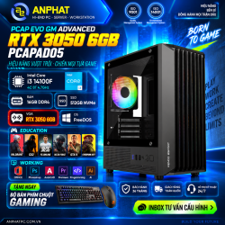 PC GAMING PCAP EVO GM ADVANCED RTX 3050 6GB / Intel Core  i3 14100F / RAM 16GB / SSD 512GB / FreeDOS / PCAPAD05