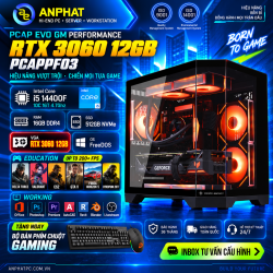 PC GAMING PCAP EVO GM PERFORMANCE RTX 3060 12GB / Intel Core  i5 14400F / RAM 16GB / SSD 512GB / FreeDOS / PCAPPF03