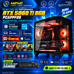 PC GAMING PCAP EVO GM PERFORMANCE RTX 5060 Ti 8GB / Intel Core  i5 14400F / RAM 16GB / SSD 512GB / FreeDOS / PCAPPF06