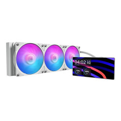 Tản nhiệt nước AIO Cooler Master MasterLiquid Core LCD 6'' 360 Trắng ARGB (MLW-D36M-A24PA-LW)