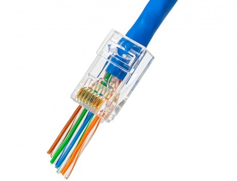 Dintek Modular plug đầu RJ45 Cat.5e/Cat.6 dạng xuyên thấu PowerMAX Pass Through