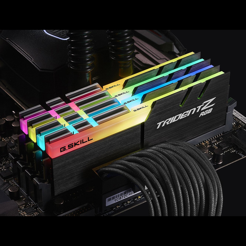 Ram GSkill TRIDENT Z RGB 8GB (8GBx1) DDR4 3000MHz (F4-3000C16S-8GTZR)