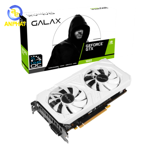 VGA GALAX GeForce GTX 1660 EX White (1-Click OC) 6GB