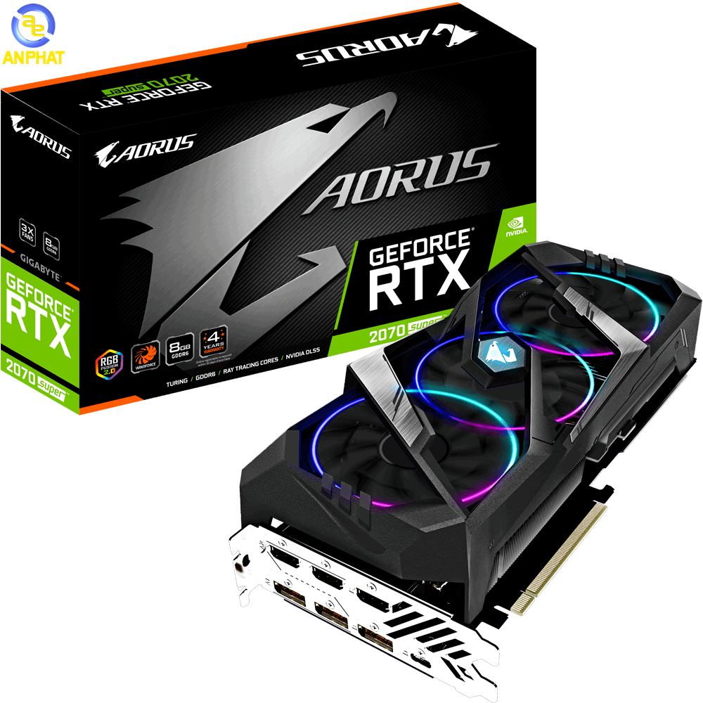 VGA GIGABYTE AORUS GeForce RTX 2070 SUPER 8G (GV-N207SAORUS-8GC)
