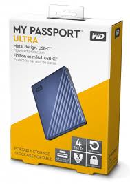 Ổ cứng gắn ngoài WD My PassPort Ultra 2.5" 4TB USB Type C (màu xanh)