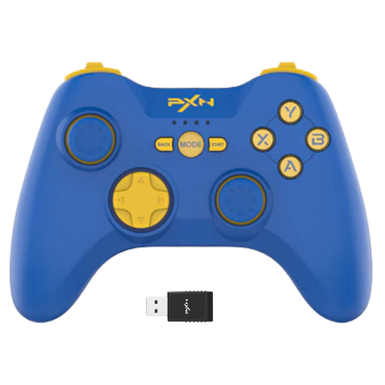 Tay cầm chơi game không dây PXN 9613 V2 Blue Bluetooth Wireless form XBOX dành cho iPhone / iPad / iOS / Android / PC / Laptop - PXN 9613 Version 2