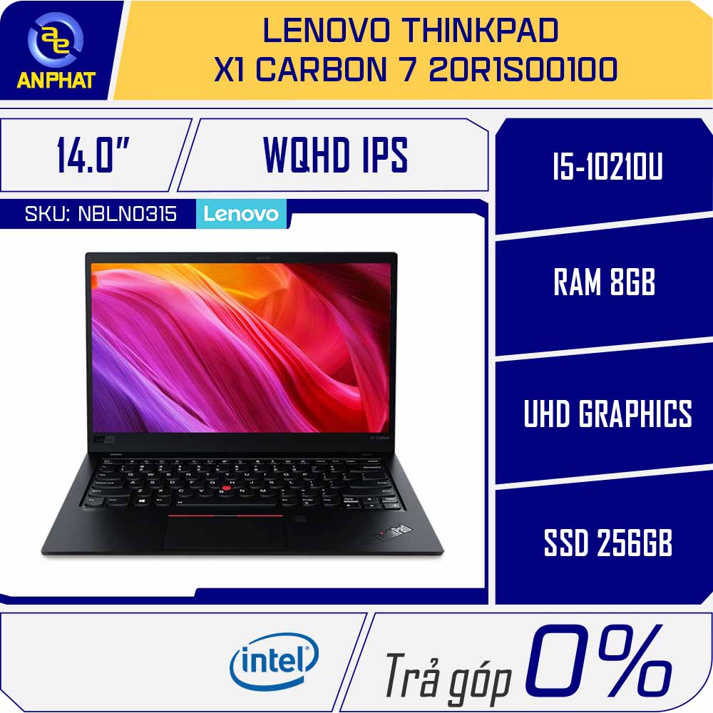 Laptop Lenovo ThinkPad X1 Carbon 7 20R1S00100 Chính Hãng Laptop Lenovo ThinkPad X1 Carbon 7 20R1S00100 Chính Hãng