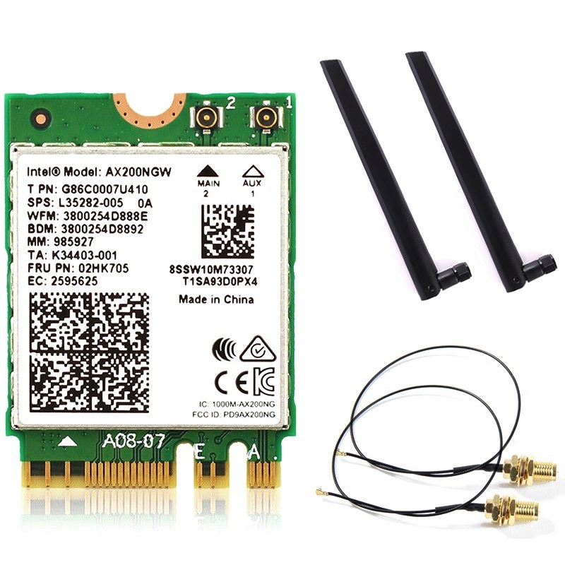 Card WiFi Intel AX200 802.11ax (2400Mbps) Wi-Fi 6