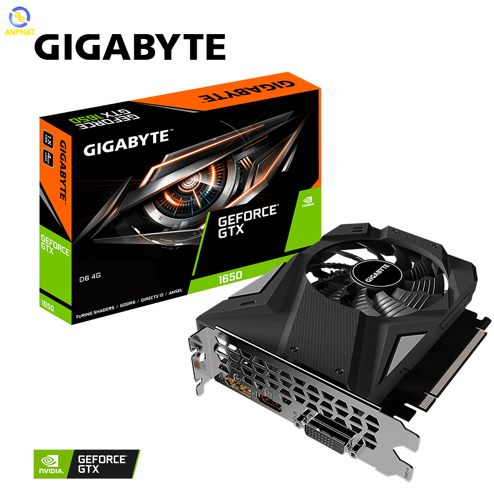 VGA Gigabyte GeForce GTX 1650 D6 4G (GV-N1656D6-4GD)