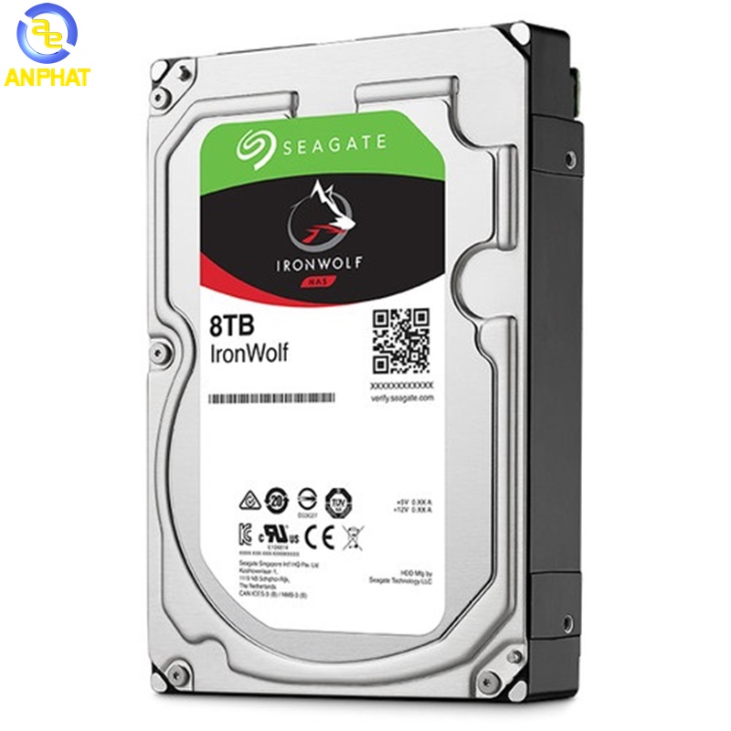 Ổ cứng Seagate Ironwolf 8TB NAS SATA 7200rpm 256MB cache (ST8000VN004)