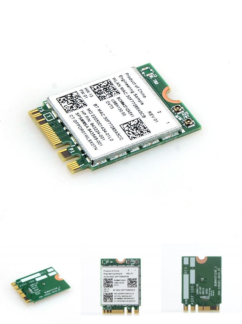 Card mạng Wifi + Bluetooth HP PCI-E cắm trong PC - ko kèm anten_tray