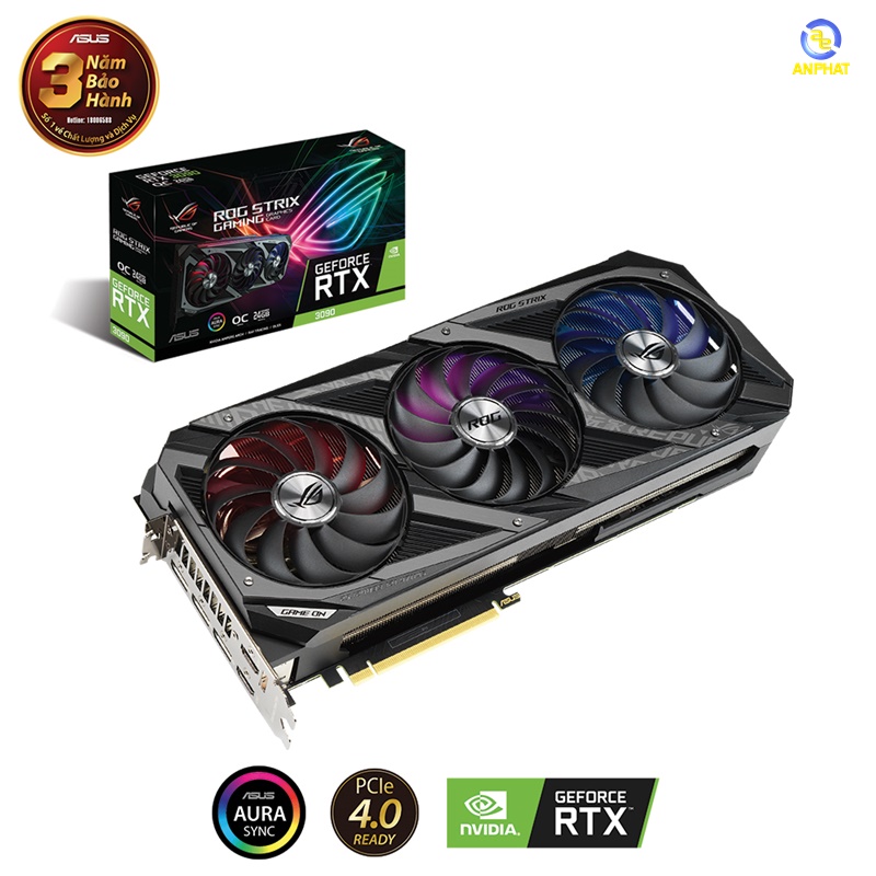 VGA ASUS ROG Strix GeForce RTX 3090 OC (ROG-STRIX-RTX3090-O24G-GAMING)