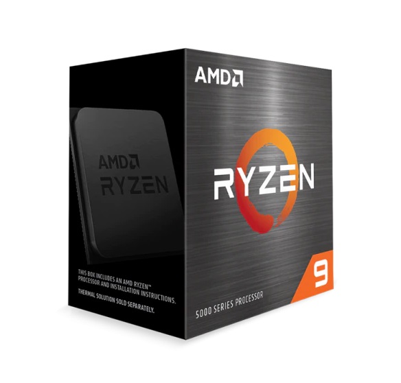 AMD Ryzen 9 5950X / 3.4 GHz (4.9GHz Max Boost) / 72MB Cache / 16 cores, 32 threads / 105W / Socket AM4