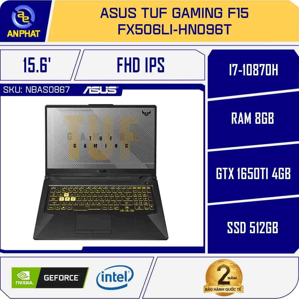 Laptop Asus TUF Gaming F15 FX506LI-HN096T