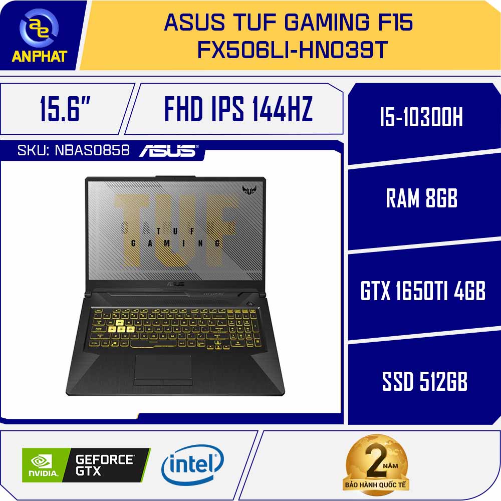 Laptop Asus TUF Gaming F15 FX506LI-HN039T