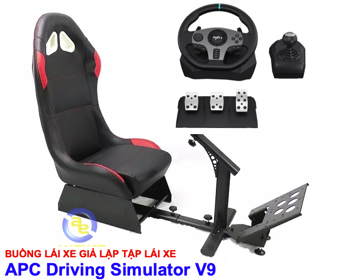 Combo buồng cabin học tập lái xe số sàn giả lập Mô phỏng học lái xe APC Driving Simulator PXN V9