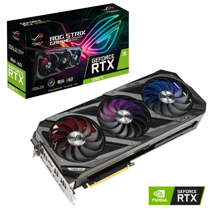 VGA ASUS ROG Strix GeForce RTX 3060 Ti V2 (ROG-STRIX-RTX3060TI-8G