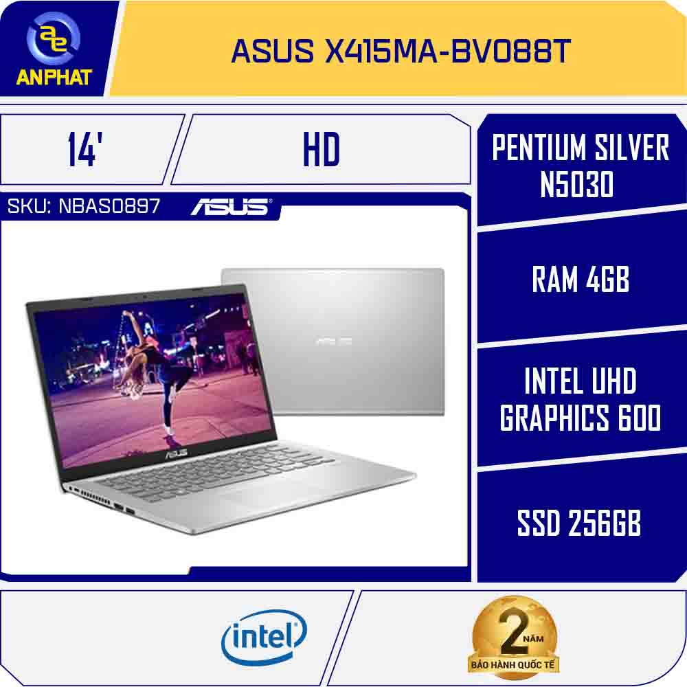 Asus x415ma ek052 первое включение