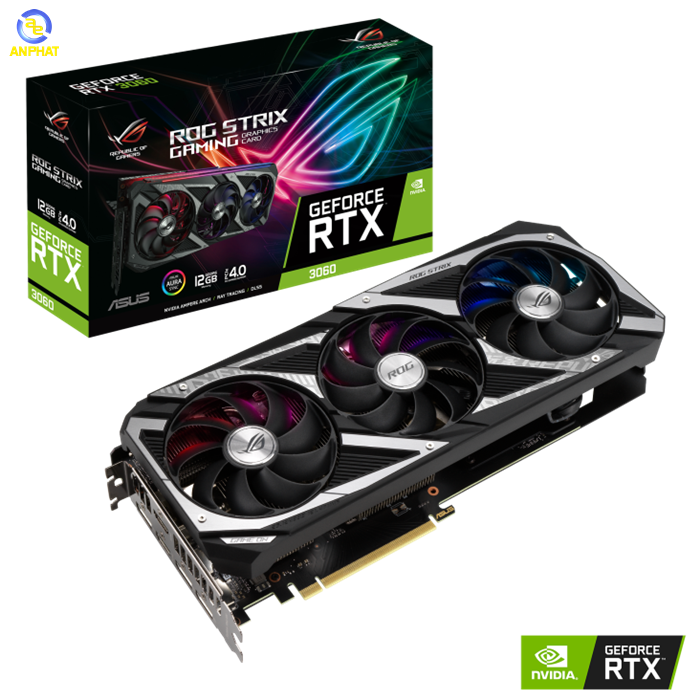 VGA ASUS ROG Strix GeForce RTX 3060 (ROG-STRIX-RTX3060-12G-GAMING)