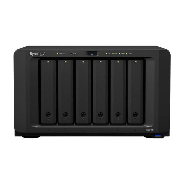 Thiết bị Nas Synology DS1621+ (6 khay | 4GB)